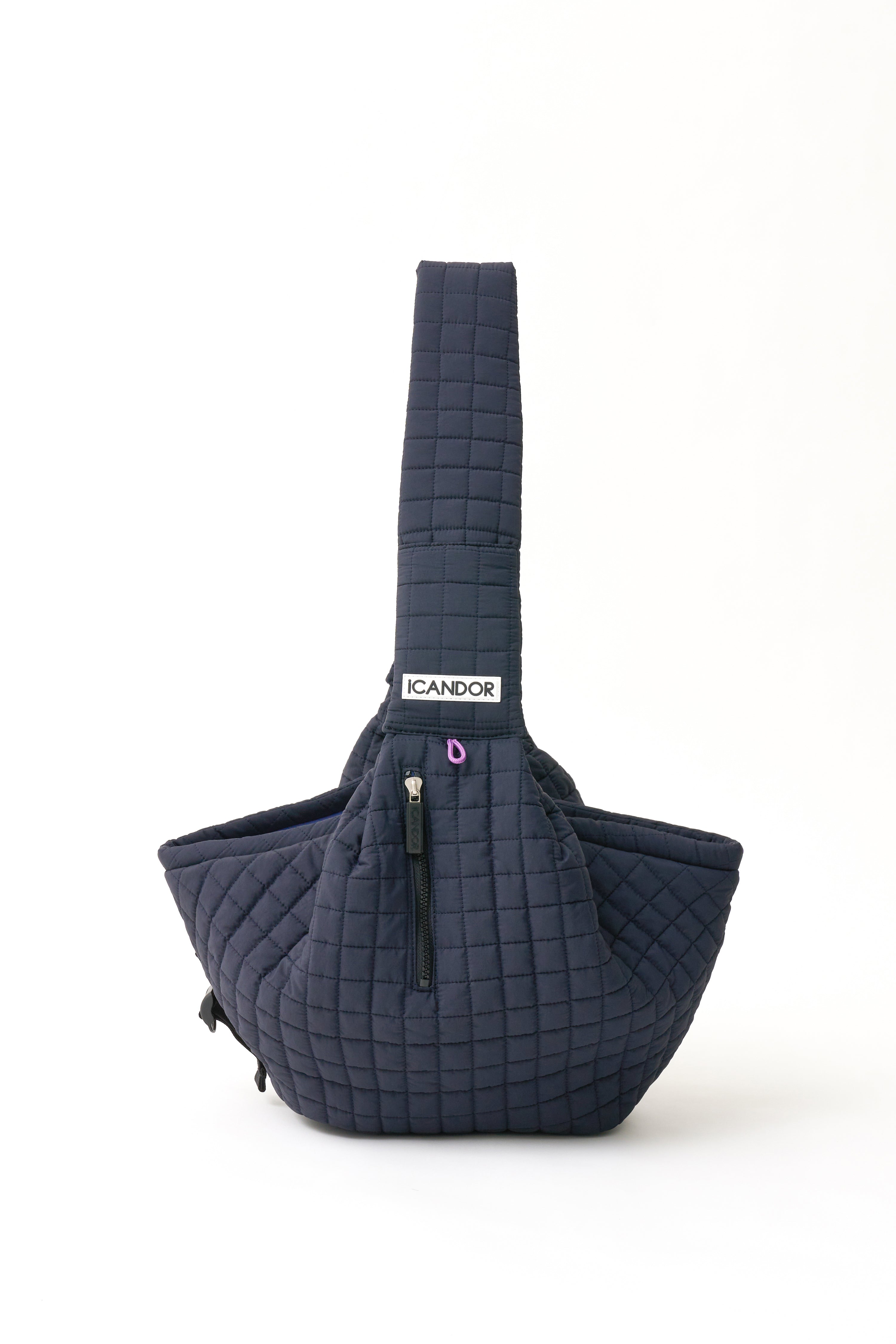 【iCANDOR】Dumpling Bag（Midnight Navy） iCANDOR Dumpling Bag: Stylish & Practical Hands-Free Pet