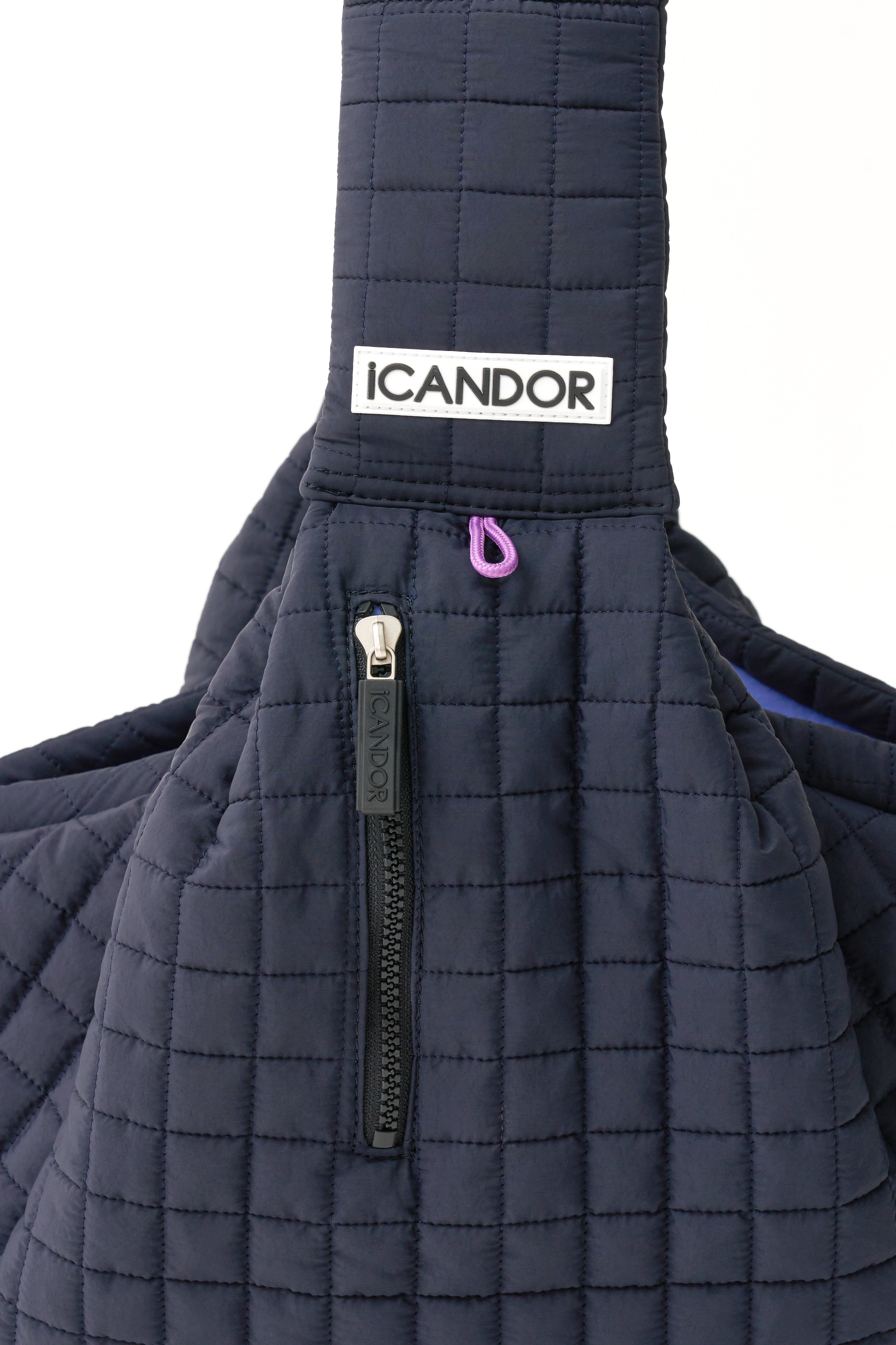 【iCANDOR】Dumpling Bag（Midnight Navy） iCANDOR Dumpling Bag: Stylish & Practical Hands-Free Pet