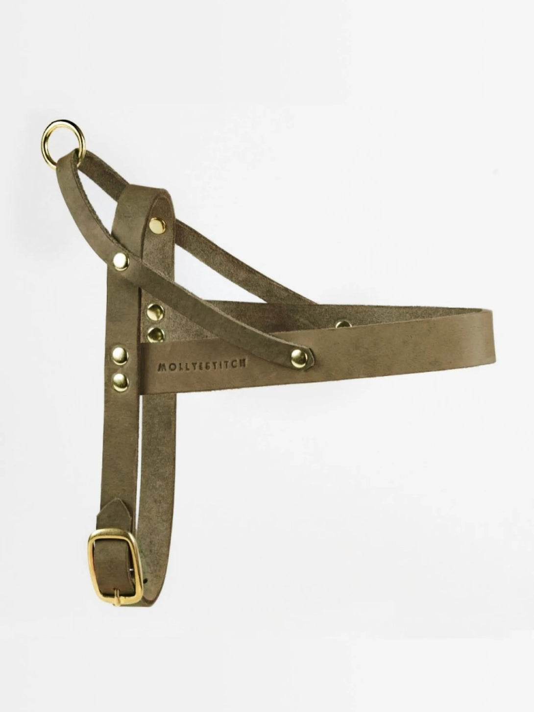 [OLIVE TREE] BUTTER LEATHER DOG HARNESS - 2&4 PETS PETS