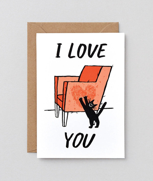 Cat Love Greeting Card