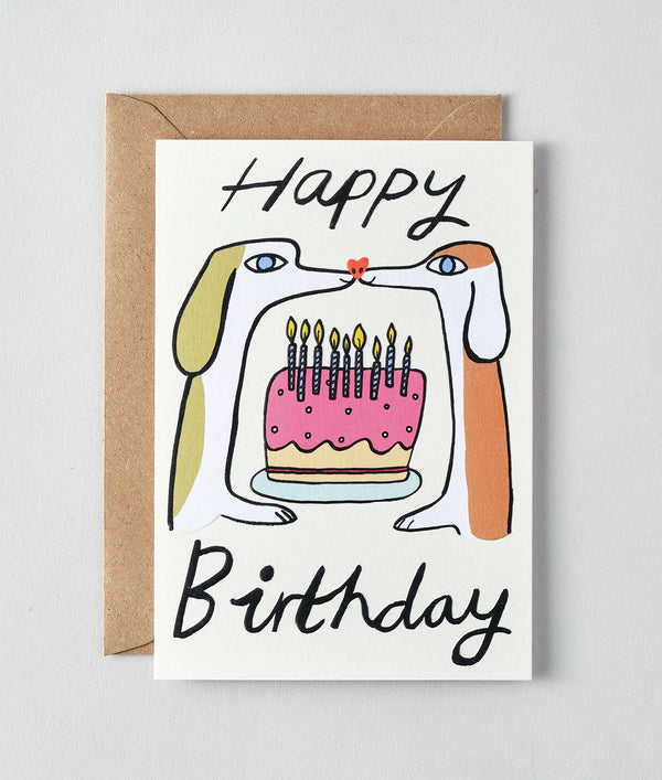 Happy Birthday Dogs' Embossed Greetings Card