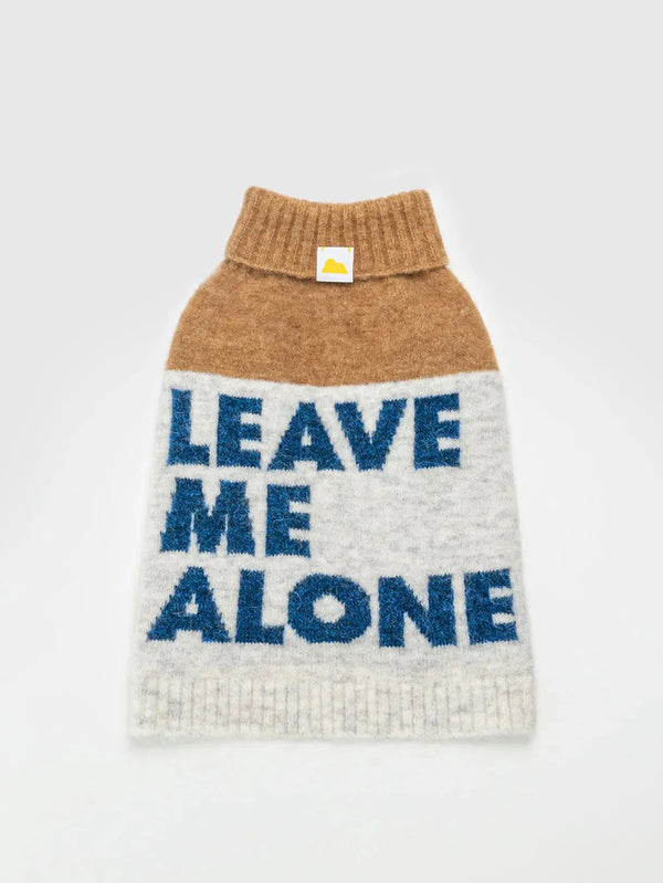 Colour Heal | Fine Wool Pet Pullover - Leave me alone