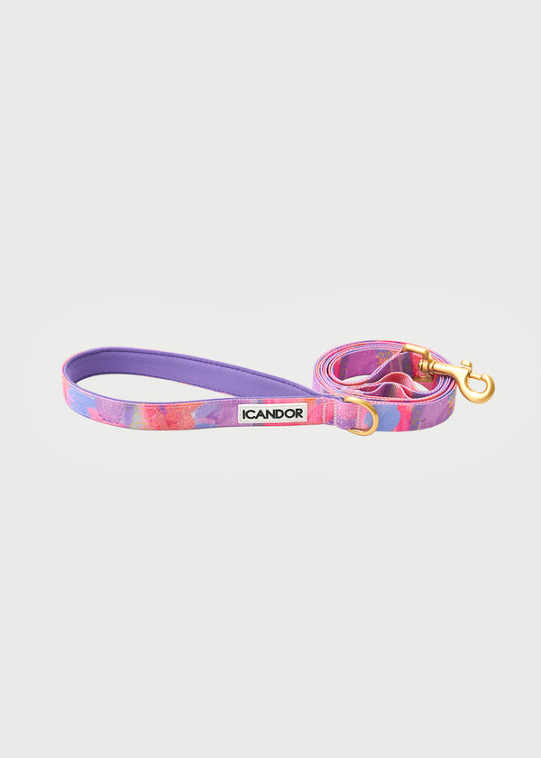 Gentle 2-Handle Dog Leash - Milky Way