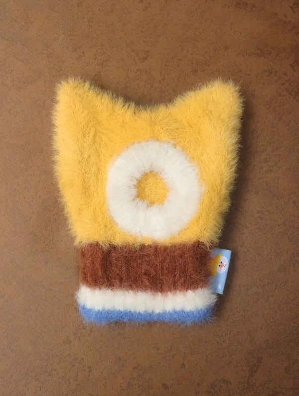 Soft Snuggle Gingerbread Dog Balaclava Hat
