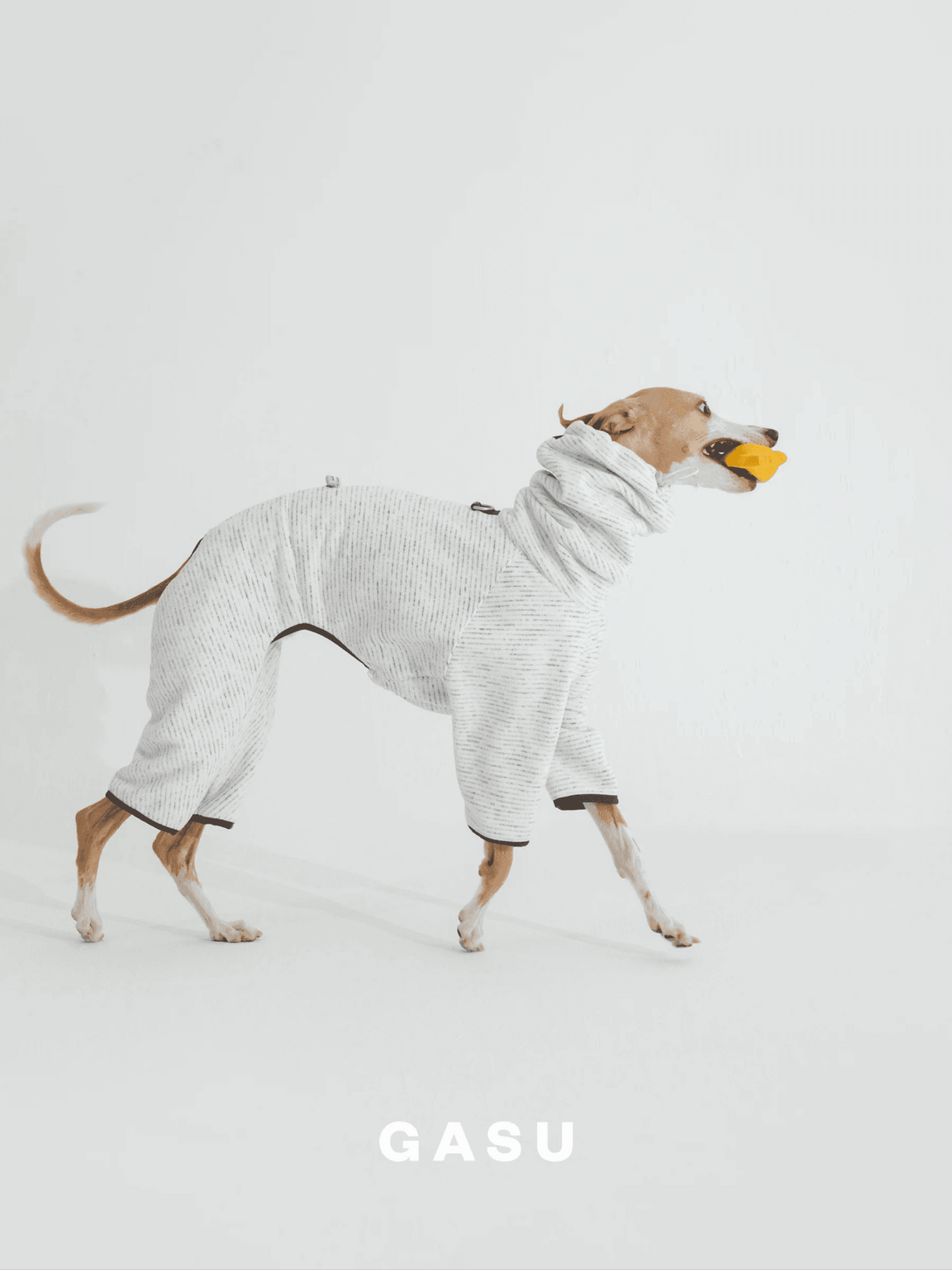 Adjustable 4-Leg Anti-static Fleece Dog Jumpsuit | White - 2&4 PETS