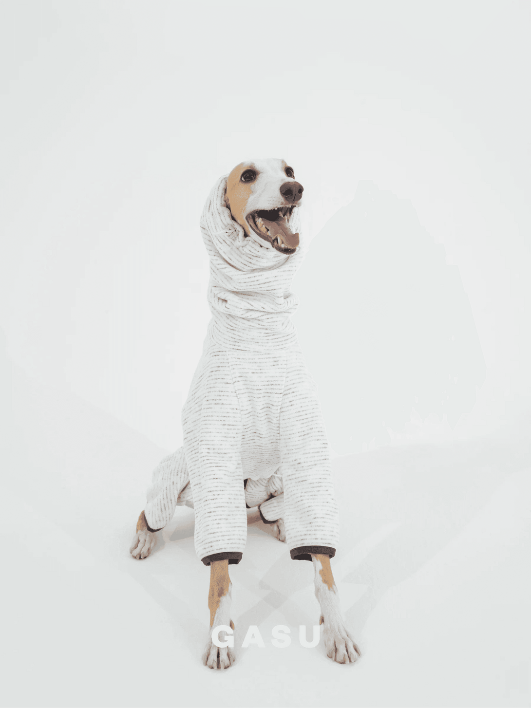 Adjustable 4-Leg Anti-static Fleece Dog Jumpsuit | White - 2&4 PETS