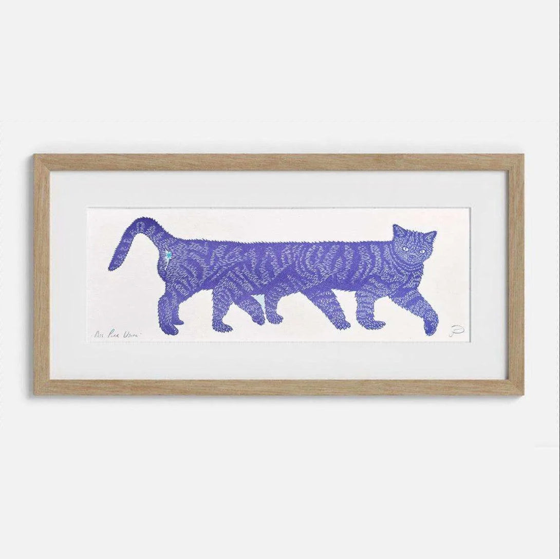 Ass Purr Usual Riso: Artistic Cat Print - 2&4 PETS