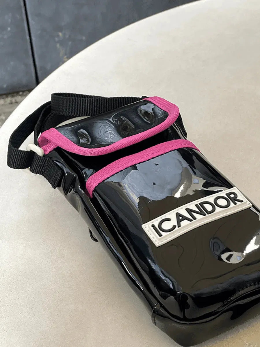 Cashew Nut | Dog-Walking Pouch - Black Pink - 2&4 PETS