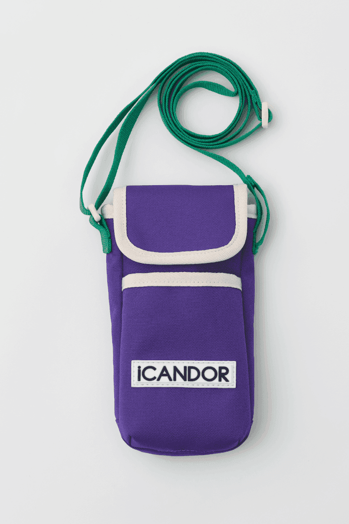 Cashew Nut | Dog-Walking Pouch - Blue/Purple/Mint