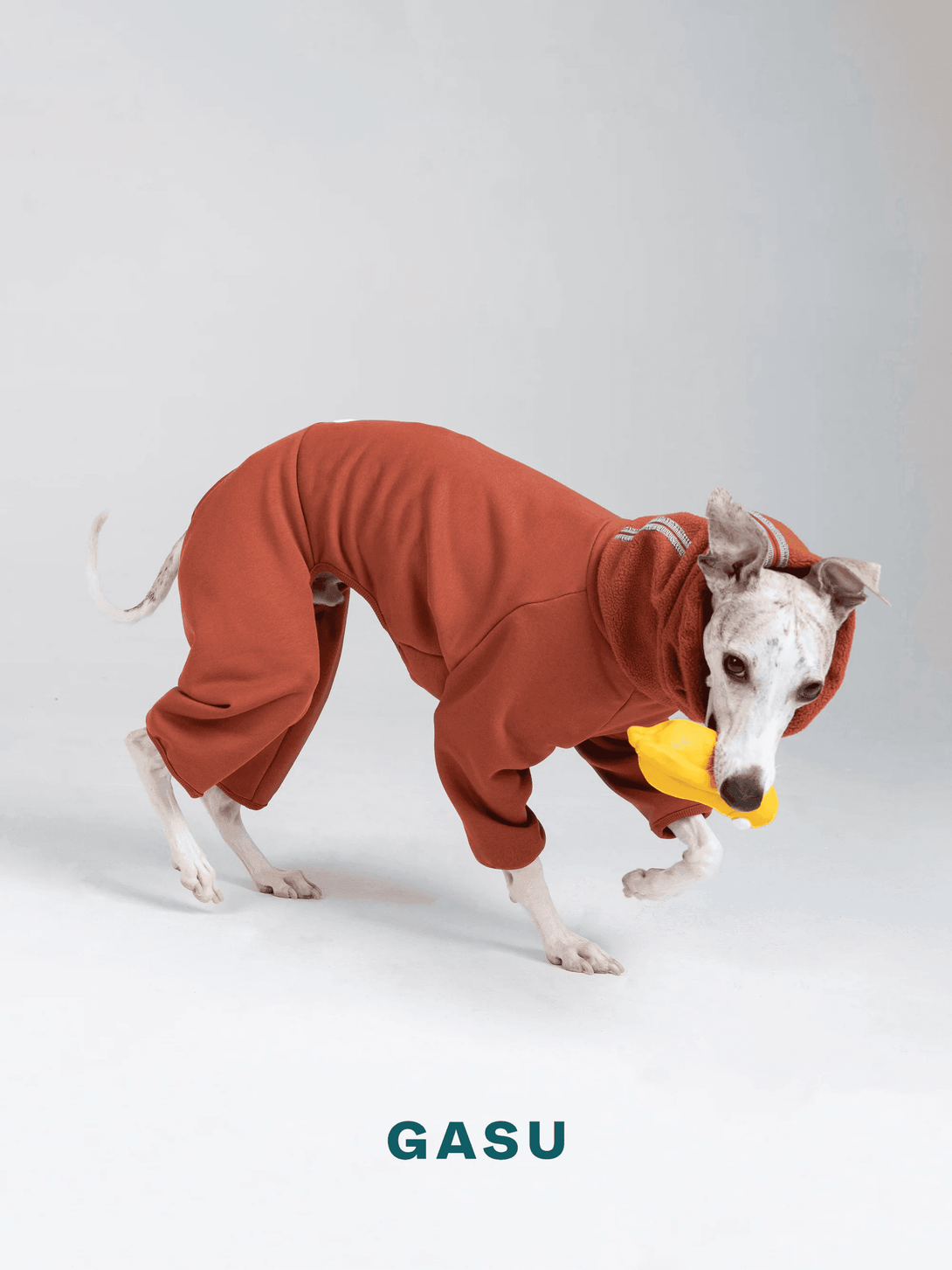 [Persimmon] Secret | Double Sided 4-Leg Fleece Jumpsuit