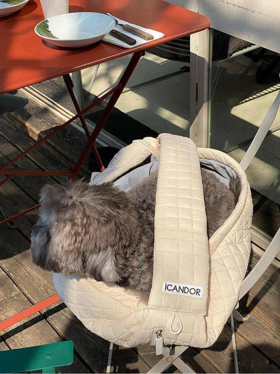 Dumpling Bag | Pet Carrier - Beige - 2&4 PETS