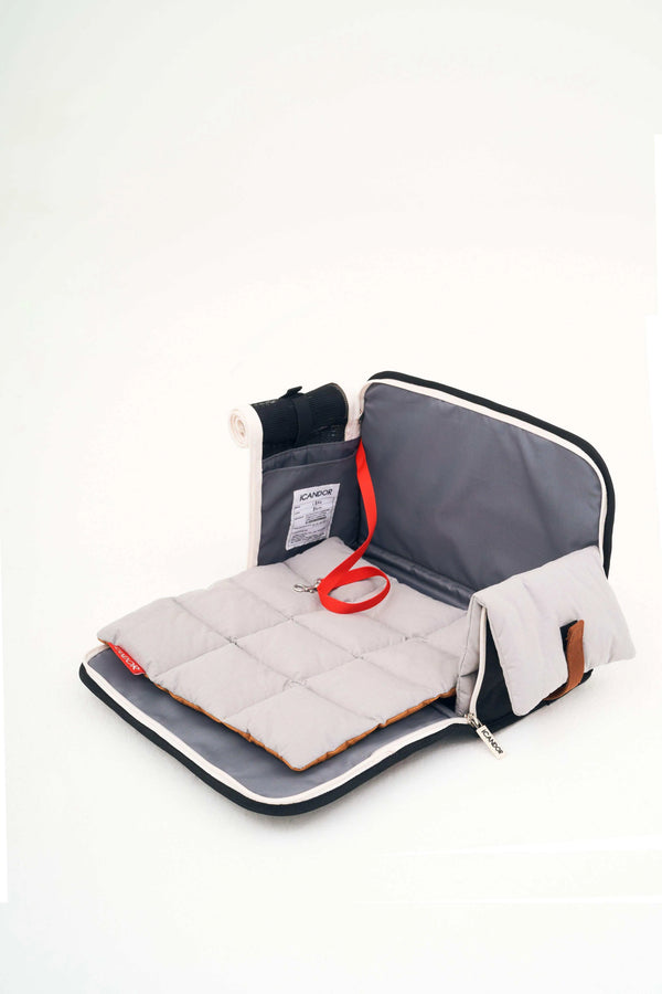 iCANDOR iBag Pet Travel Carrier -  Navy Grey