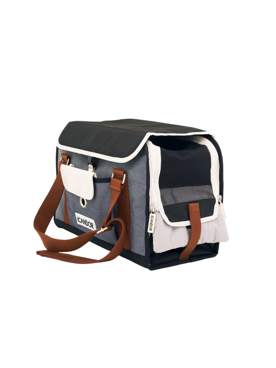 iCANDOR iBag Pet Travel Carrier -  Navy Grey