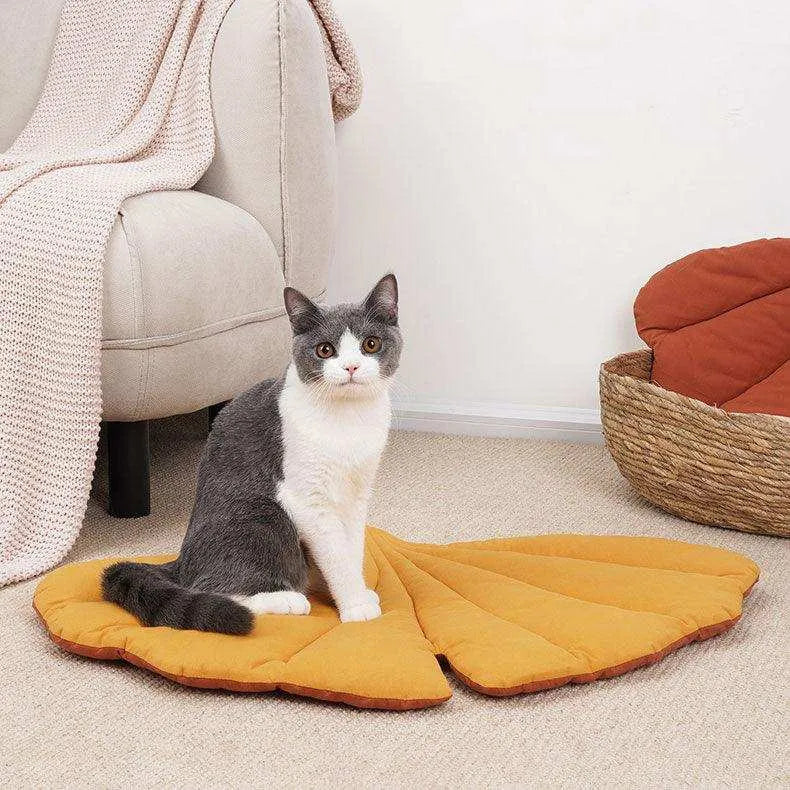 Leaf Shaped Pet Cushion Mat - 2&4 PETS