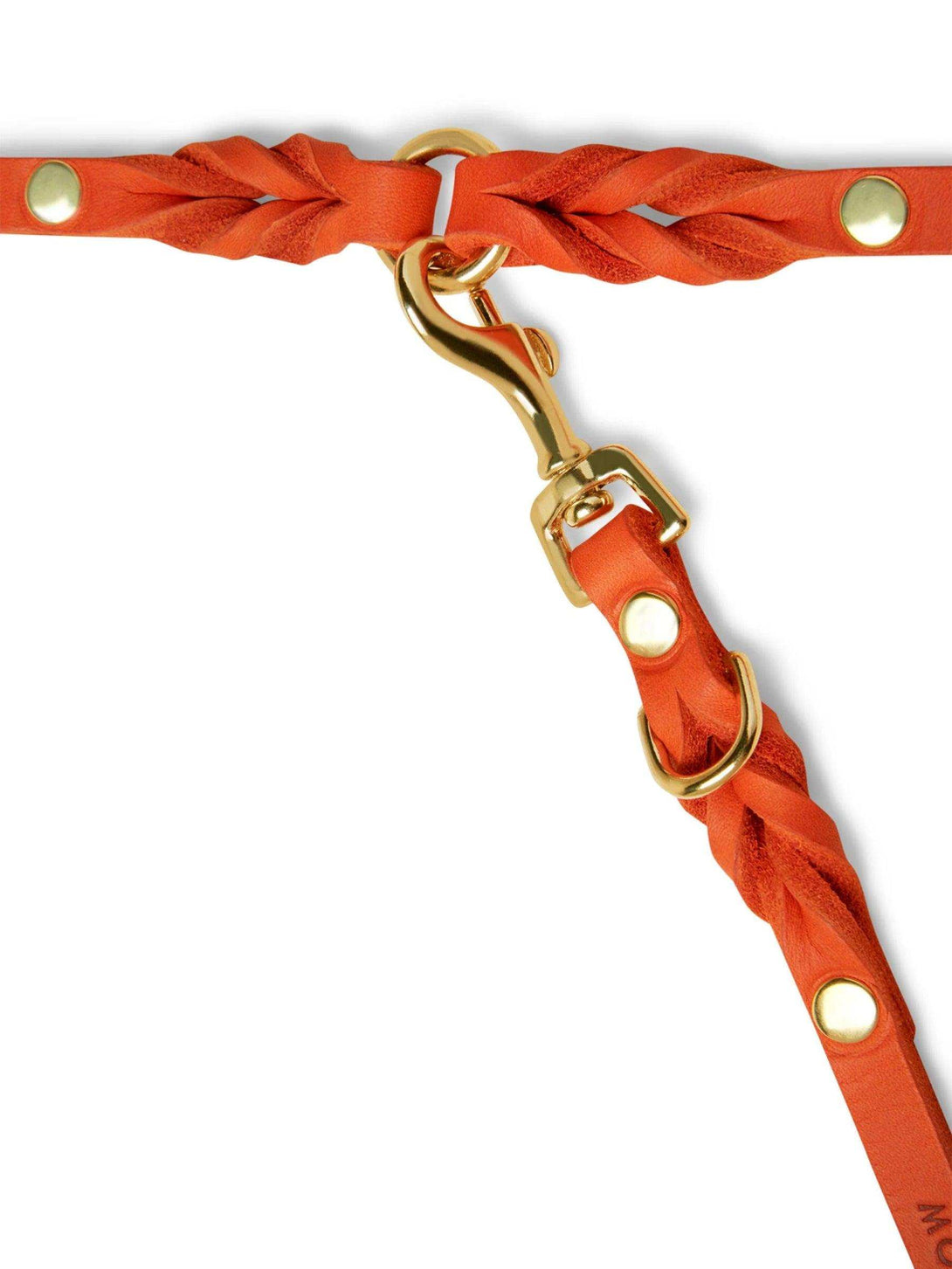 [MANGO] BUTTER LEATHER ADJUSTABLE DOG LEASH - 2&4 PETS