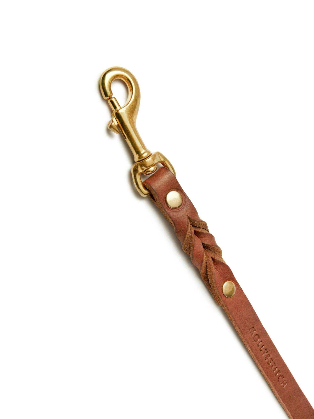 [SAHARA COGNAC] BUTTER LEATHER ADJUSTABLE DOG LEASH - 2&4 PETS