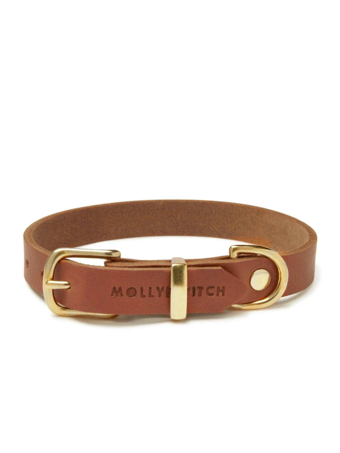 [SAHARA COGNAC] BUTTER LEATHER DOG COLLAR - 2&4 PETS