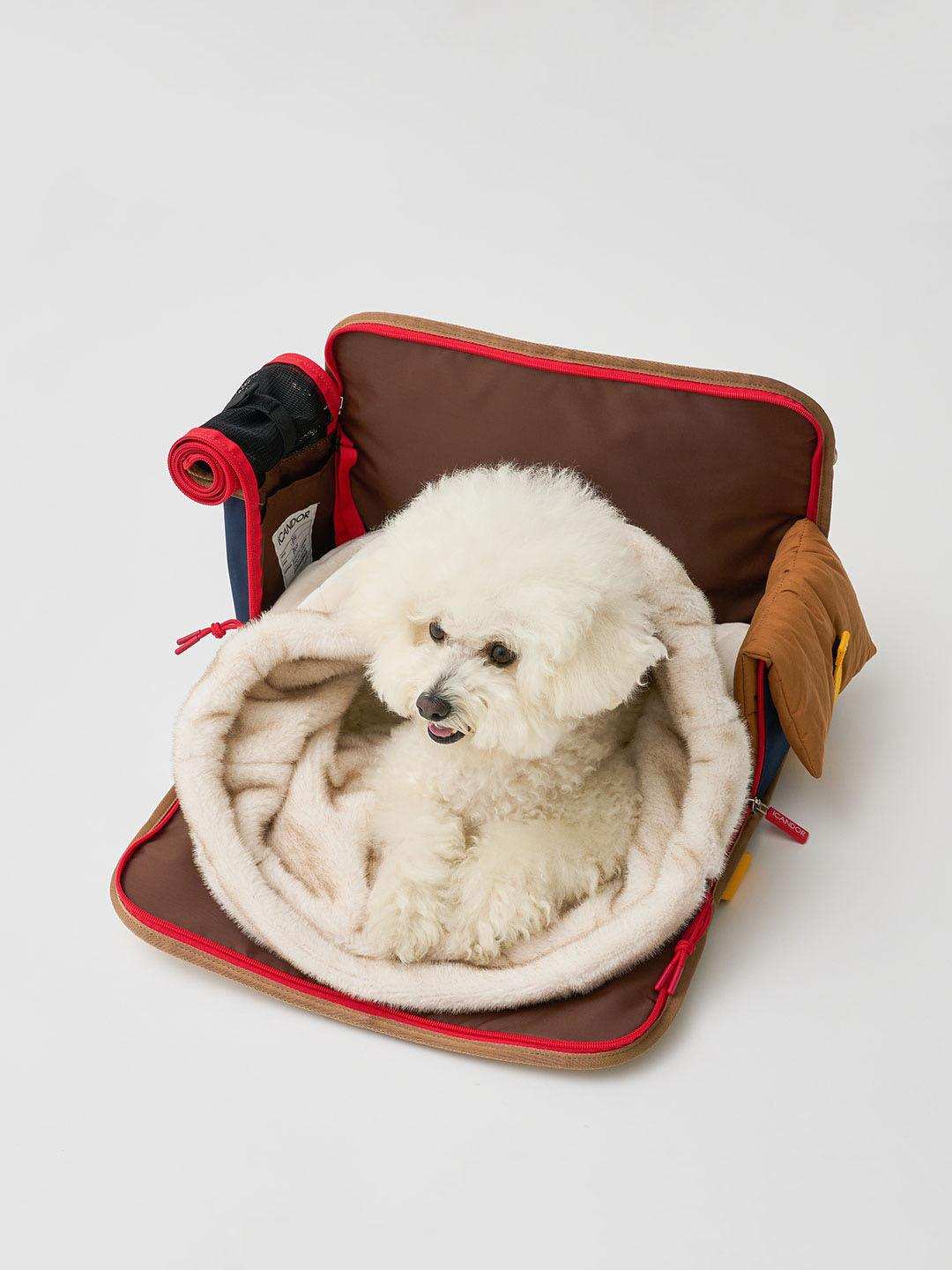 Snuggle Nest | Versatile Eco-fur Dog Sleeping Bag - 2&4 PETS