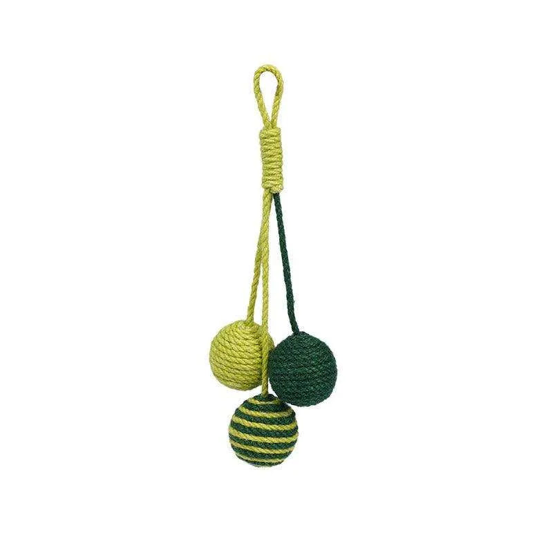 Tricolor Cat Jute Rope Toy - 2&4 PETS